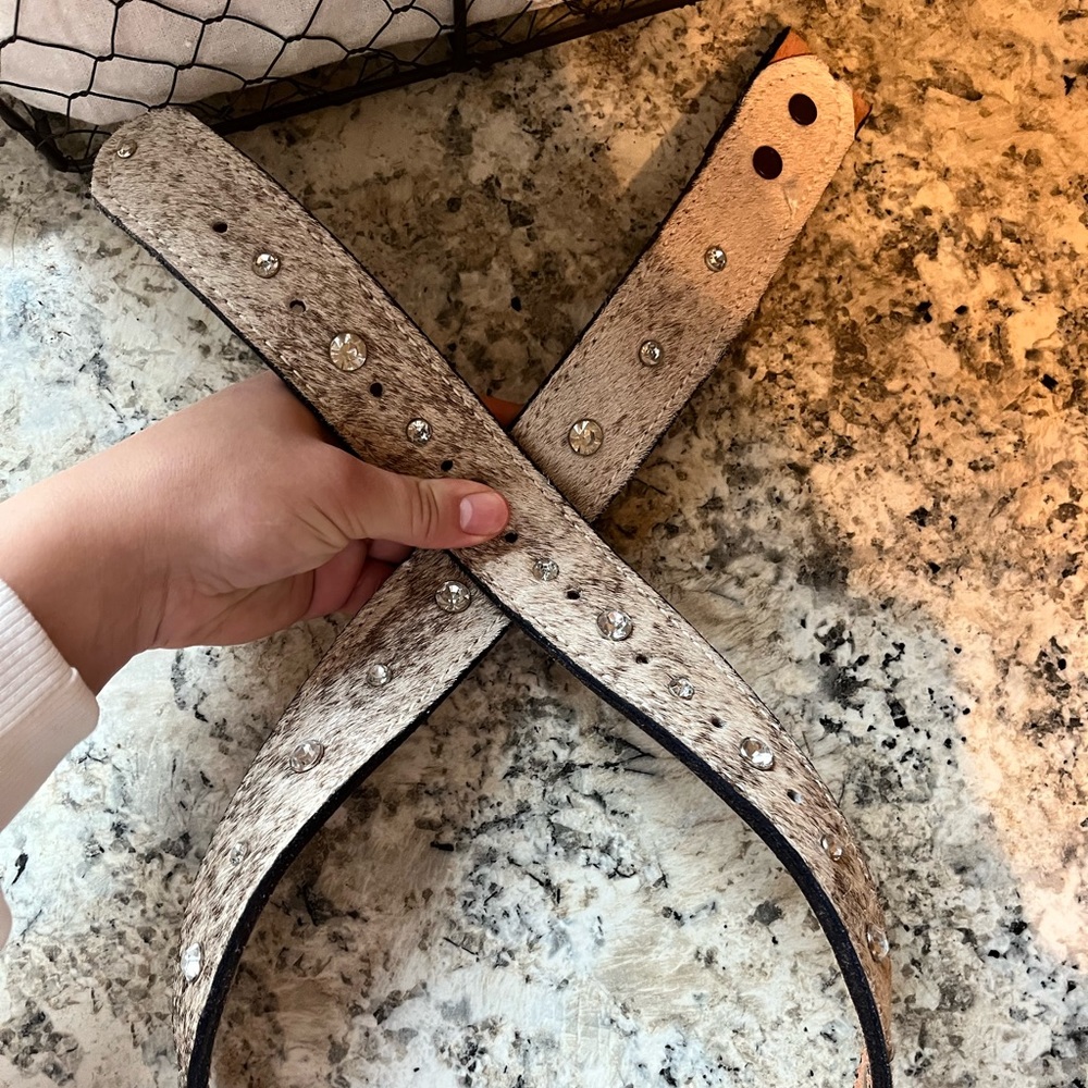 Cowhide belt